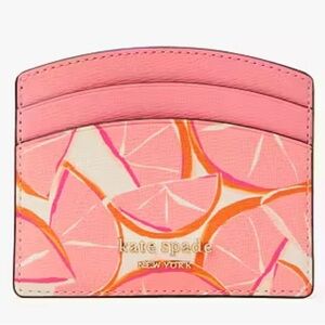 Kate Spade Pink Citrus Card Holder